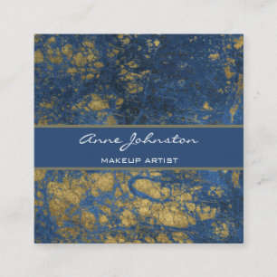 Makeup Artist Blue Marble Quadratische Visitenkarte