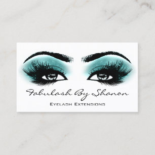 Makeup Artist Brow Eyelash Aquamarin Visitenkarte