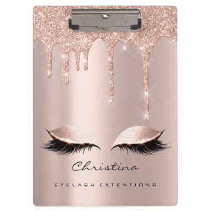 Makeup Artist Brown Wax Lashs Spark Event Augen Klemmbrett