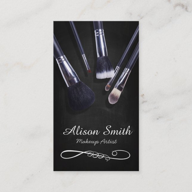 Makeup Artist brushes/Cosmetic Brushes Visitenkarte (Vorderseite)