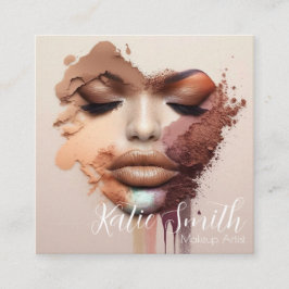 Makeup Artist Business Card Quadratische Visitenkarte