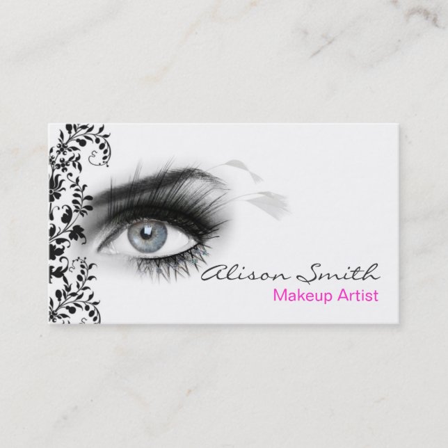 MakeUp artist business card Visitenkarte (Vorderseite)
