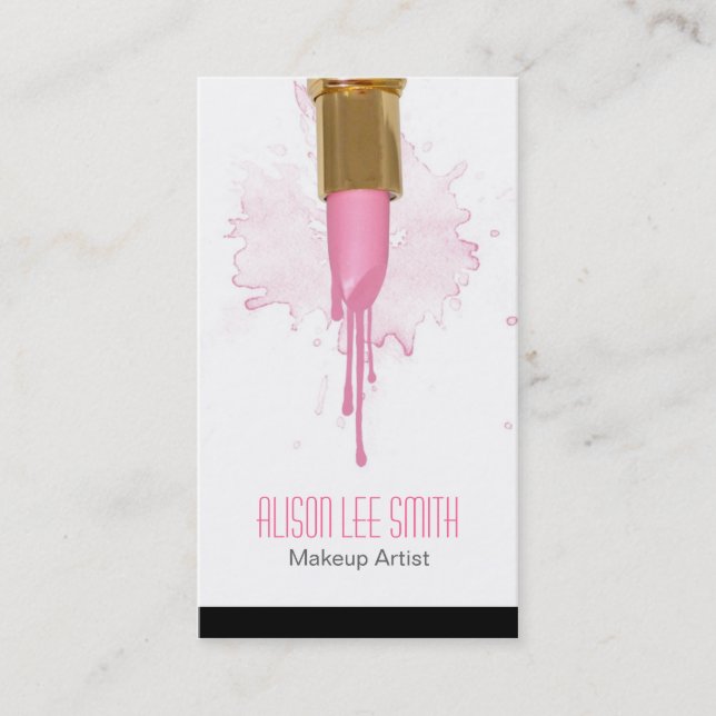 Makeup Artist business card Visitenkarte (Vorderseite)