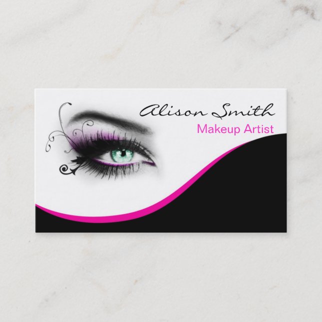MakeUp artist business card Visitenkarte (Vorderseite)