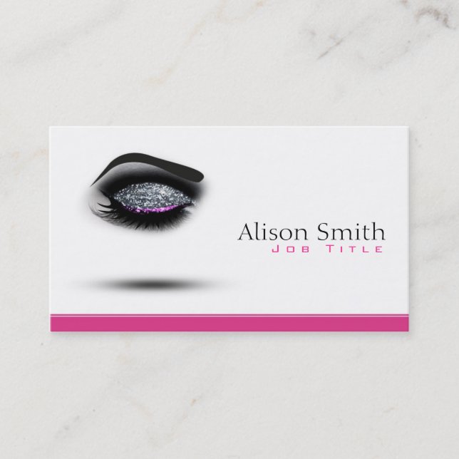 Makeup artist Business card Visitenkarte (Vorderseite)