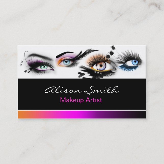 MakeUp artist business card Visitenkarte (Vorderseite)