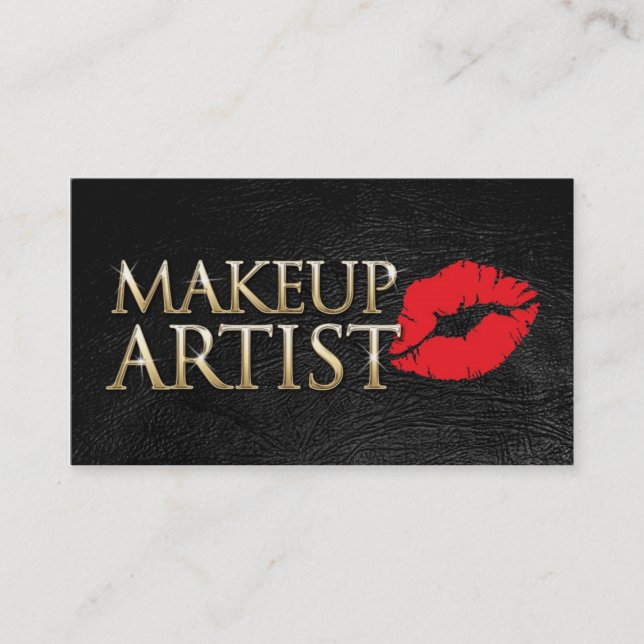 MakeUp artist business card Visitenkarte (Vorderseite)