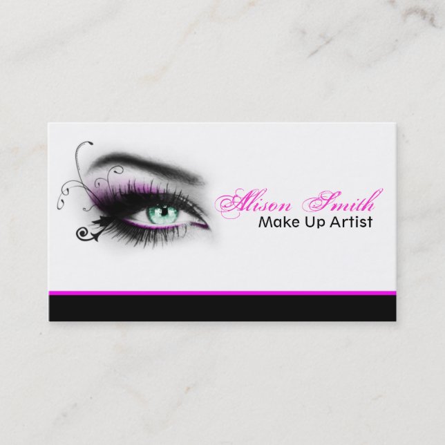 MakeUp artist business card Visitenkarte (Vorderseite)