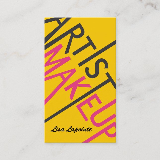 Makeup Artist Business Cards Visitenkarte (Vorderseite)