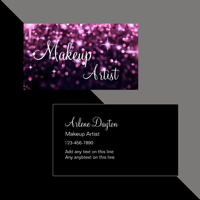 Makeup Artist Business Cards Visitenkarte (Von Creator hochgeladen)