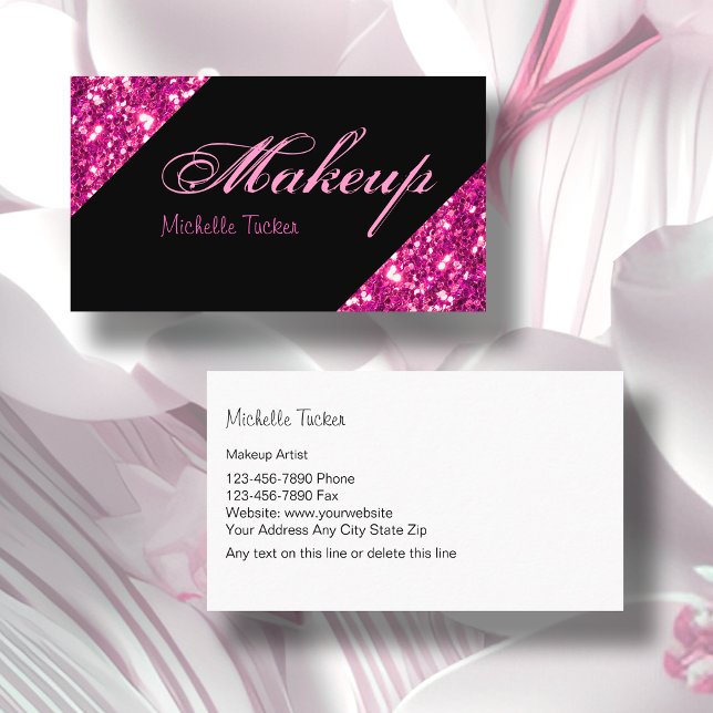 Makeup Artist Business Cards Visitenkarte (Von Creator hochgeladen)