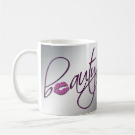 Makeup Artist Coffee Mug Cosmetologist Pink Lips Kaffeetasse