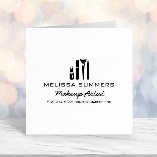 Makeup Artist Cosmetics Lipstick Mascara Adresse Permastempel (Von Creator hochgeladen)