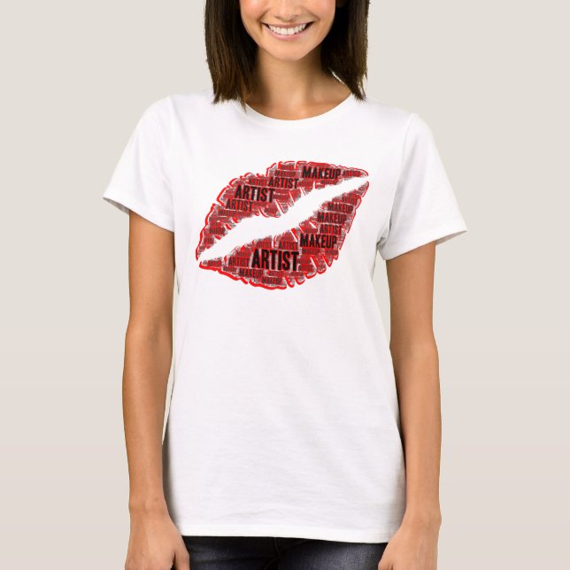 Makeup Artist Cosmetics Skincare Kosmetologen T-Shirt (Vorderseite)