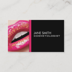 Makeup Artist Cosmetologin Cosmetology Elegant Visitenkarte