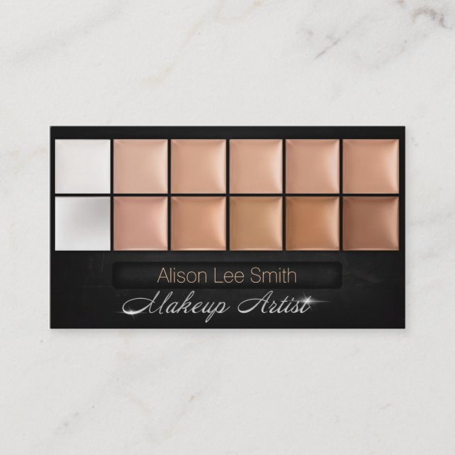 Makeup Artist/Cream Eyeshadow Palette Visitenkarte (Vorderseite)