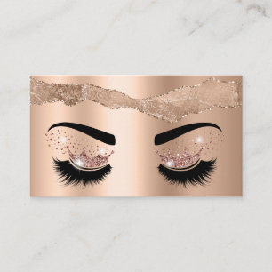 Makeup artist Crown Lashes Schönheitssalon  Visitenkarte