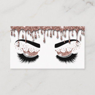 Makeup artist Crown Lashes Schönheitssalon Visitenkarte