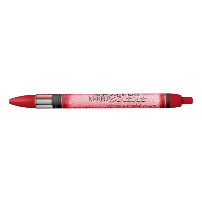 Makeup Artist Custom Black Ink Pen Kugelschreiber (Vorderseite)