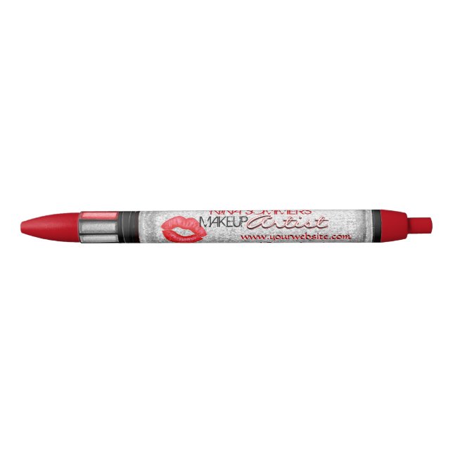 Makeup Artist Custom Black Ink Pen Kugelschreiber (Vorderseite)
