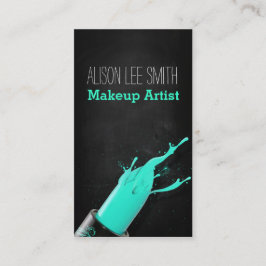 Makeup Artist/Cyan Lipstick Visitenkarte