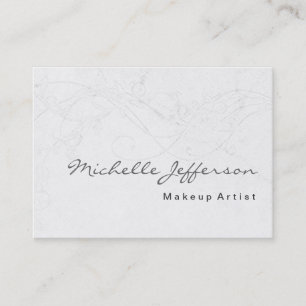 Makeup Artist Damask Muster Business Card Visitenkarte