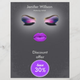 Makeup Artist Discount Offer Flyer