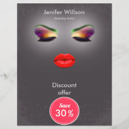 Makeup Artist Discount Offer Flyer