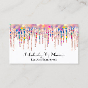 Makeup Artist Event Hochzeit Rose Unicorn Tropfen Visitenkarte
