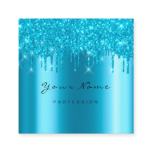 Makeup Artist Event Planner Glitzer Türkis Blau