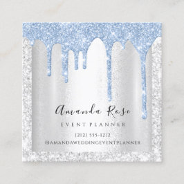 Makeup Artist Event Planner Silver Grau Tropfen Bl Terminkarte