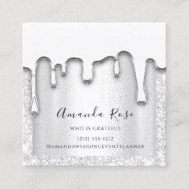 Makeup Artist Event Planner Silver Gray Passion Terminkarte