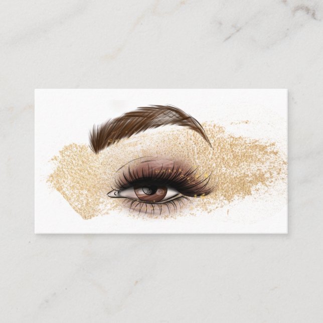 Makeup artist Eye Beauty Salon Lash Extension Visitenkarte (Vorderseite)