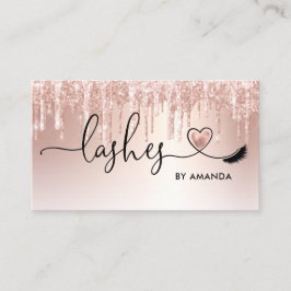 Makeup Artist Eyebrow Eyes Lashes Herz Visitenkarte