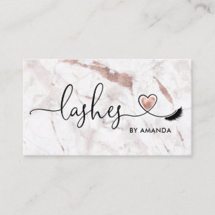 Makeup Artist Eyebrow Eyes Lashes Herz Visitenkarte