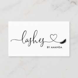 Makeup Artist Eyebrow Eyes Lashes Herz Visitenkarte