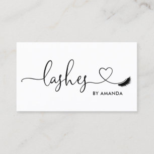 Makeup Artist Eyebrow Eyes Lashes Herz Visitenkarte