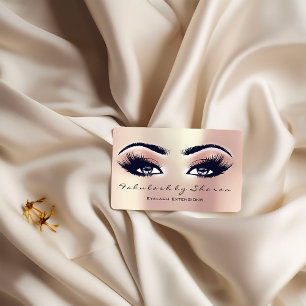 Makeup Artist Eyebrow Lashes Extension Rose Pearl Visitenkarte