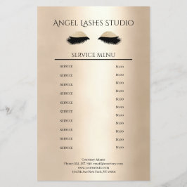 Makeup Artist Eyelash Extensions beidseitig Flyer