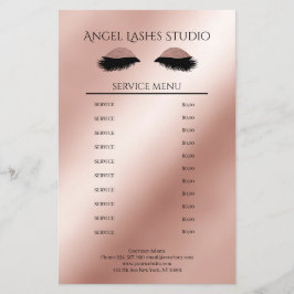 Makeup Artist Eyelash Extensions Flyer