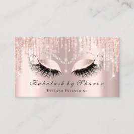 Makeup Artist Eyelash Funkelnd Eyes Glitzer String Visitenkarte