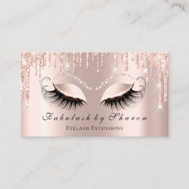 Makeup Artist Eyelash Funkelnd Eyes Glitzer Tropfe Visitenkarte