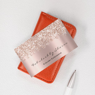 Makeup Artist Eyelash Mink Lashes Confetti Rose Visitenkarte
