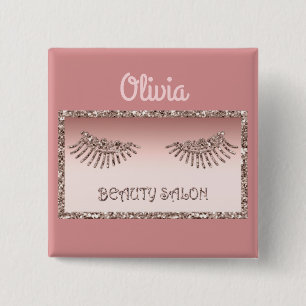 Makeup Artist Eyes Lashes Glitzer Tropfen Spark Be Button
