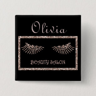 Makeup Artist Eyes Lashes Glitzer Tropfen Spark Be Button