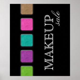 Makeup Artist farbenfrohe Palette Retail Salon Pos Poster
