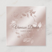 Makeup Artist Floral Lash Event Planner Rose Gold