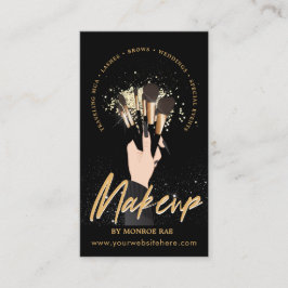 Makeup Artist Glam MUA Beauty Salon Logo Business Visitenkarte
