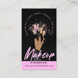 Makeup Artist Glam MUA Beauty Salon Logo Business Visitenkarte