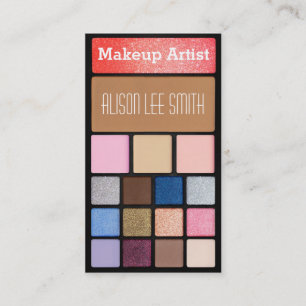 Makeup Artist / Glitzer Palette Visitenkarte